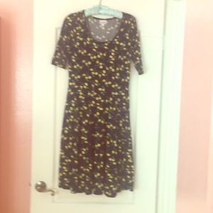 Lularoe lemon print dress
